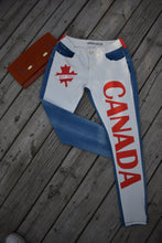 Load image into Gallery viewer, Canada Style - unique hand painted jeans
